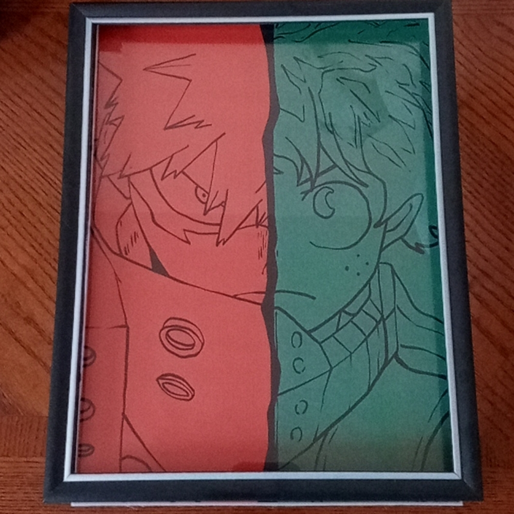 My Hero Academia Colorblock Wall Art New - Picture 3 of 3